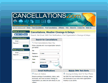 Tablet Screenshot of cancellations.com